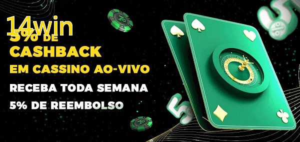 Promoções do cassino ao Vivo 14win